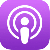 The logo for Apple Podcasts